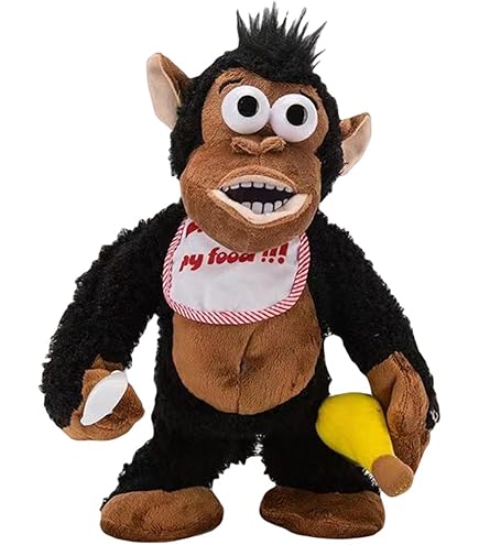 Amazon.co.jp: SHUUL 電気猿のおもちゃ,面白いバナナを食べる感覚